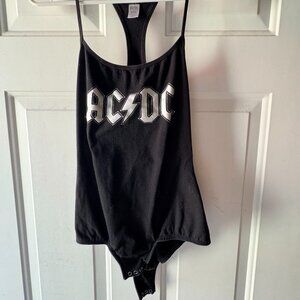 AC/DC Black Graphic Bodysuit